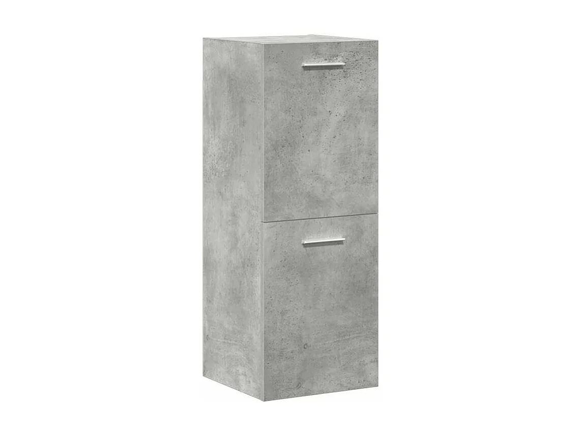 Ensemble de meubles de salle de bain 4 pcs gris béton