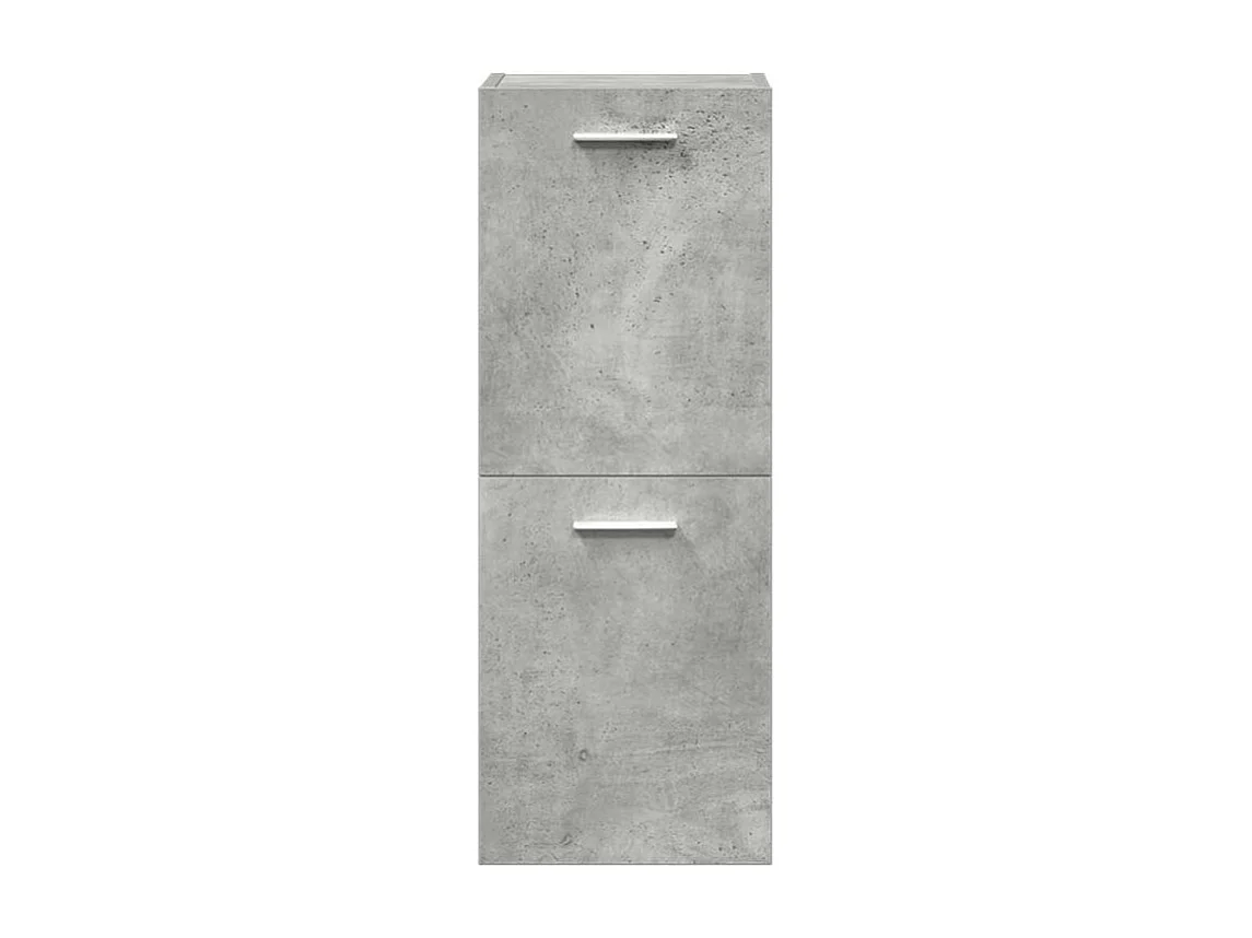 Ensemble de meubles de salle de bain 4 pcs gris béton