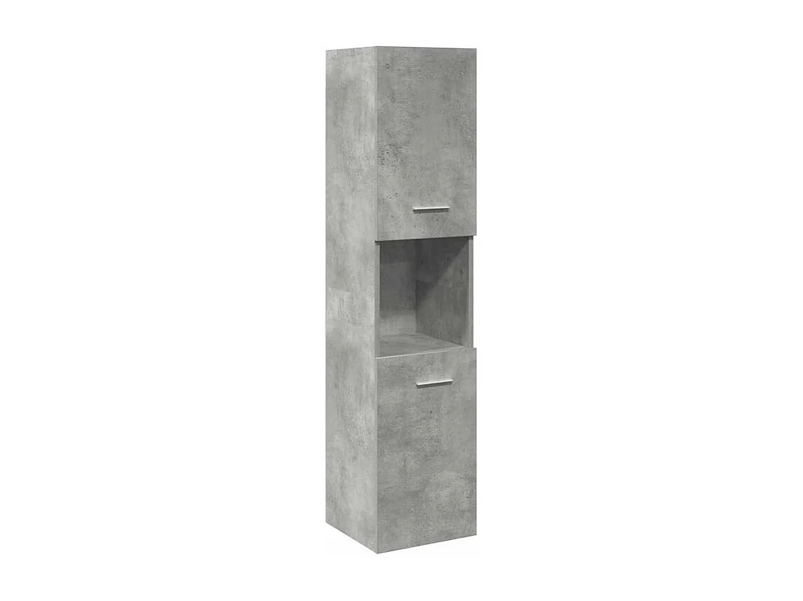 Ensemble de meubles de salle de bain 4 pcs gris béton
