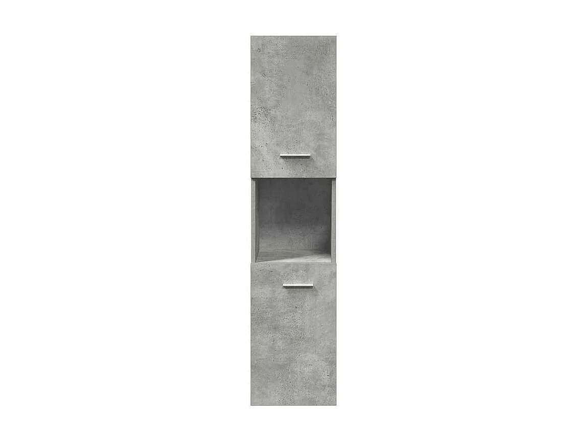 Ensemble de meubles de salle de bain 4 pcs gris béton