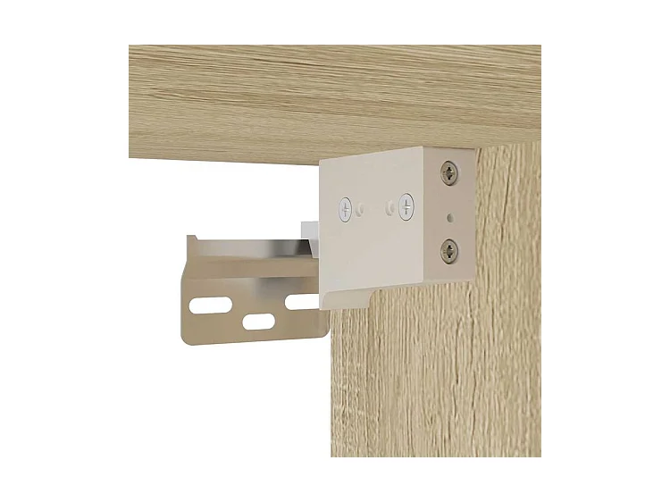 Ensemble de meubles de salle de bain 3 pcs chêne sonoma