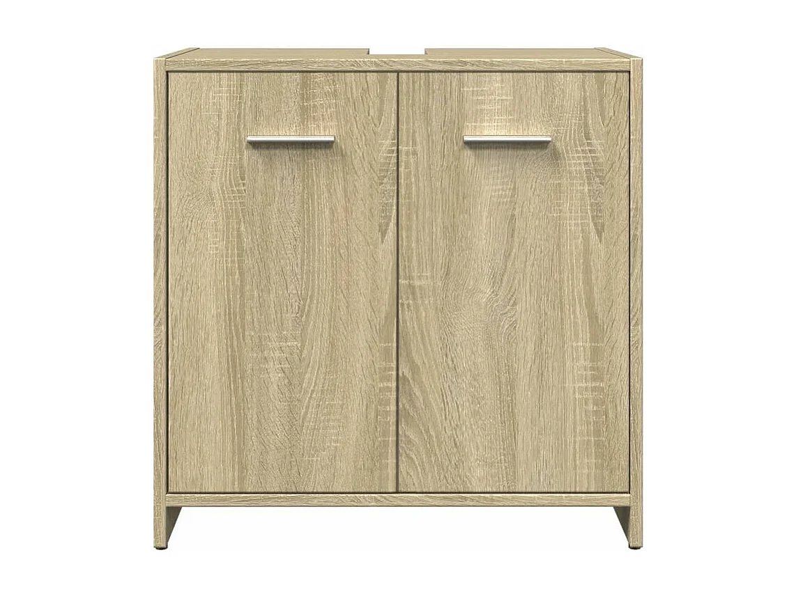 Ensemble de meubles de salle de bain 3 pcs chêne sonoma