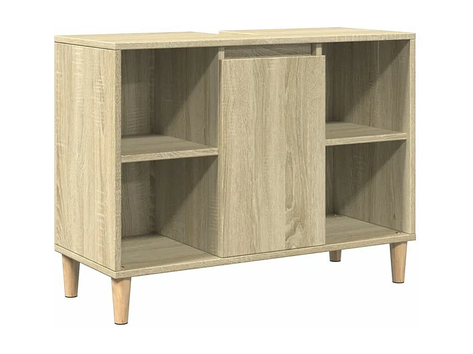 Ensemble de meubles de salle de bain 3 pcs chêne sonoma