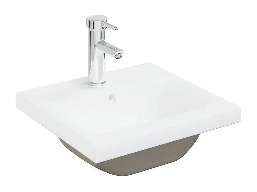 Ensemble de meubles de salle de bain 3 pcs gris béton