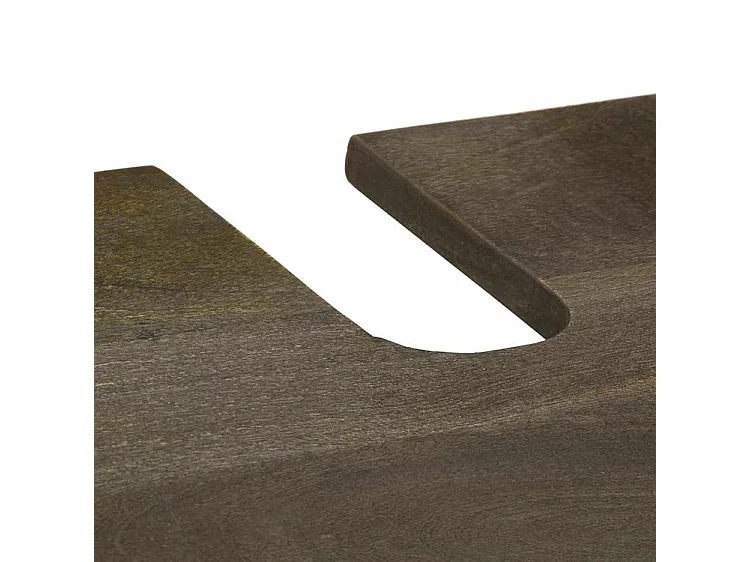 Ensemble de meubles de salle de bain 3 pcs noir manguier massif