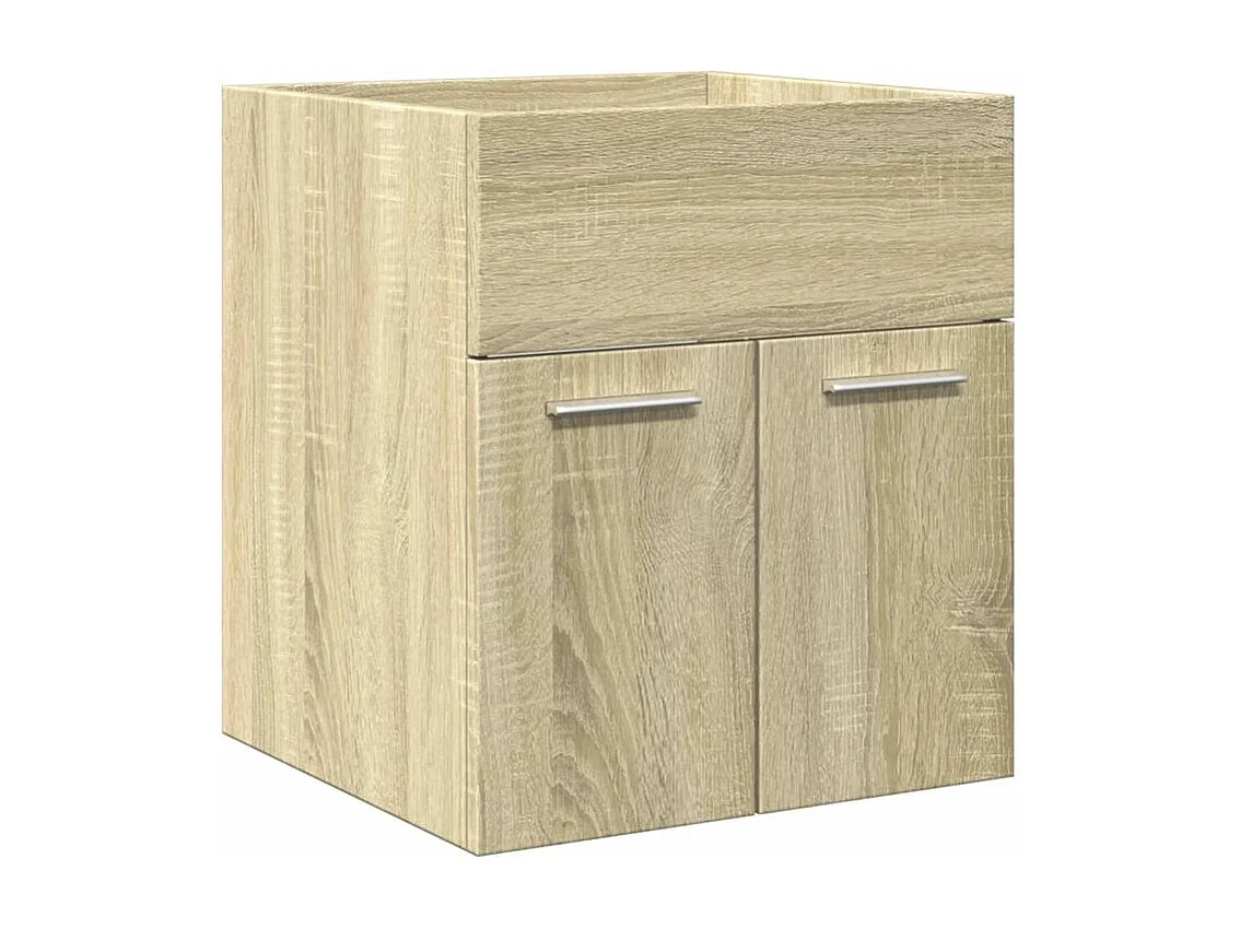 Ensemble de meubles de salle de bain 3 pcs chêne sonoma