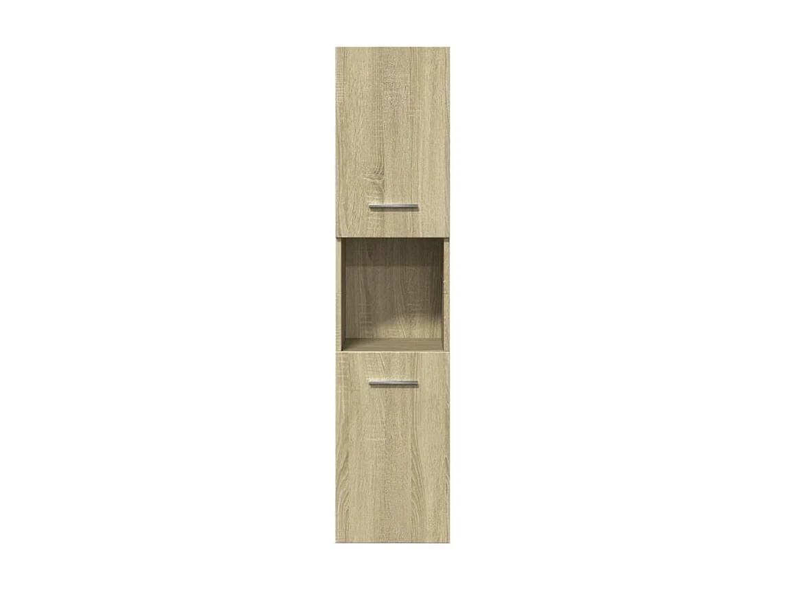 Ensemble de meubles de salle de bain 4 pcs chêne sonoma