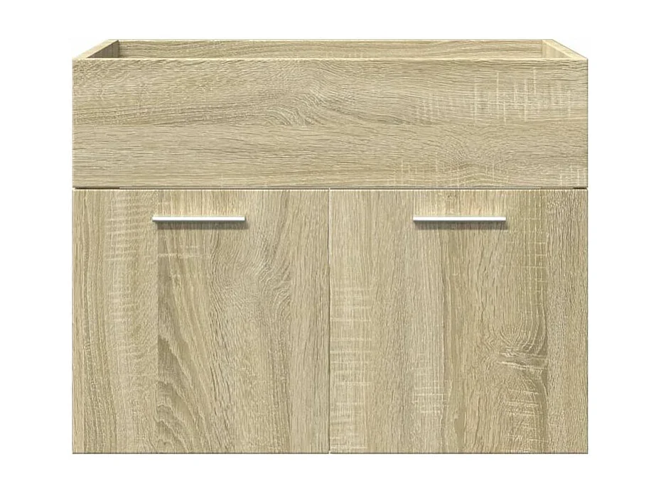 Ensemble de meubles de salle de bain 4 pcs chêne sonoma