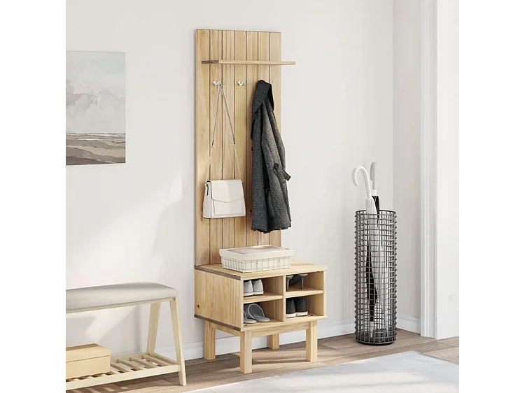 Meuble d'entrée OTTA 50x40x160 bois massif de pin