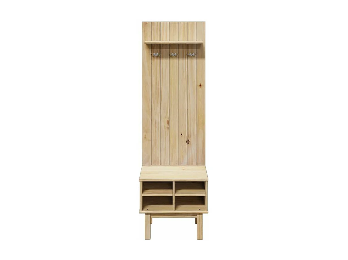 Meuble d'entrée OTTA 50x40x160 bois massif de pin