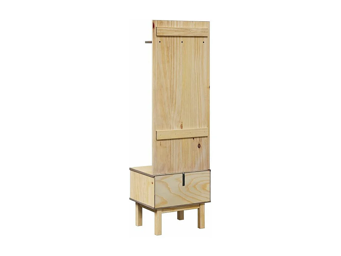 Meuble d'entrée OTTA 50x40x160 bois massif de pin