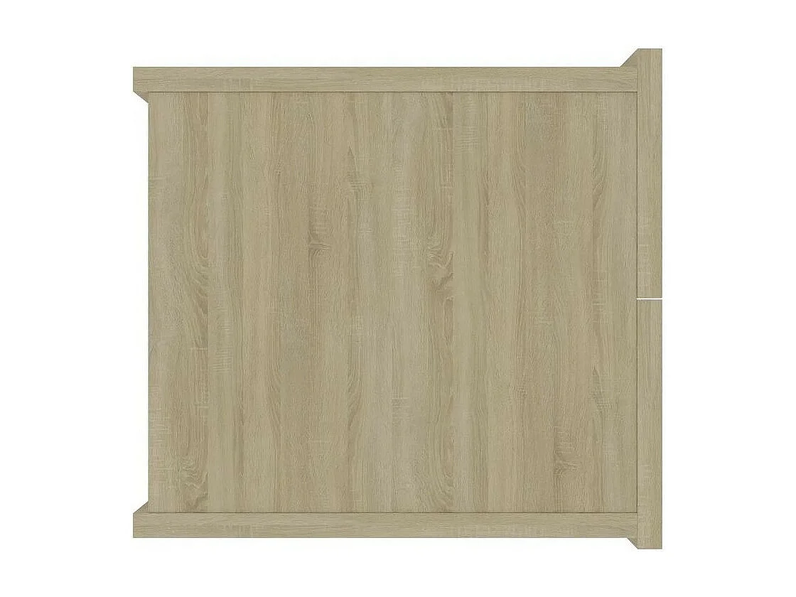 Table de chevet 2 tiroirs bois chêne clair Kelin