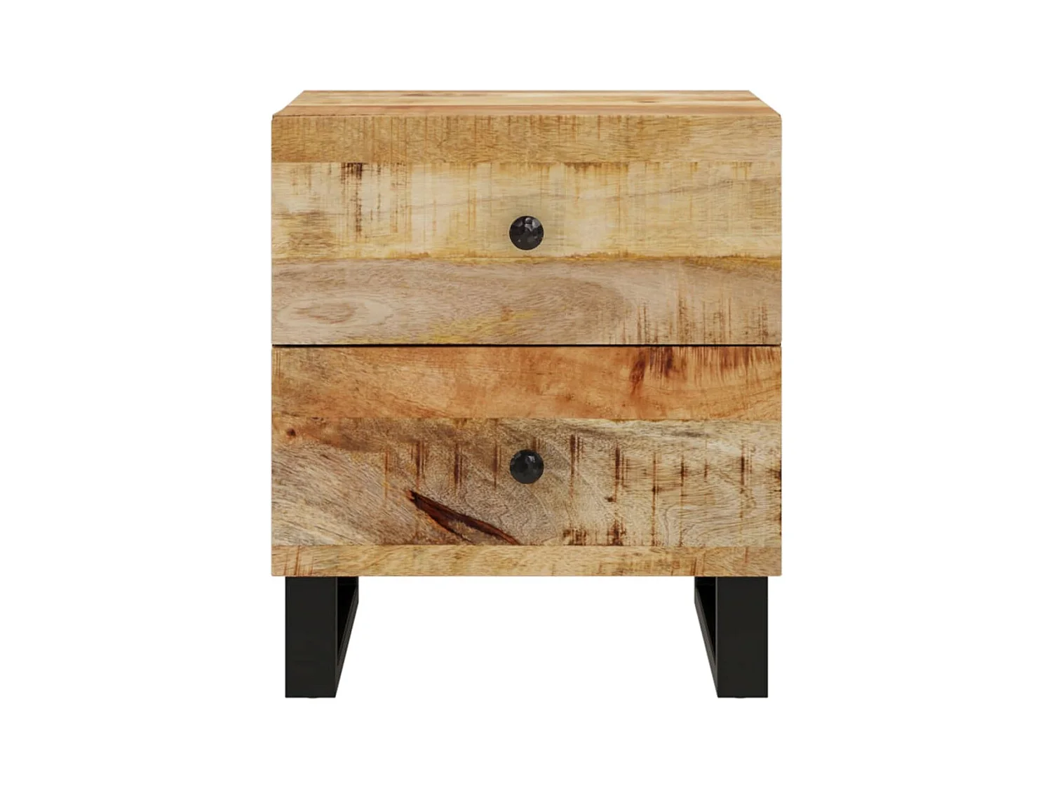 Tables de chevet 2 pcs 40x33x46 Bois de manguier solide