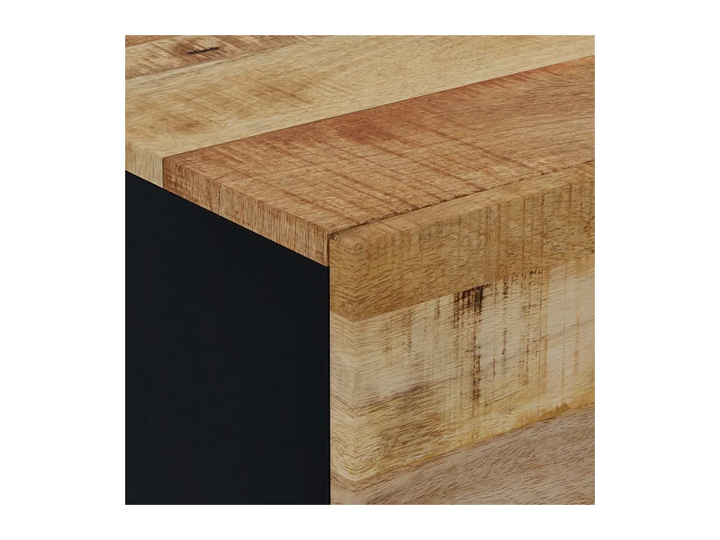 Tables de chevet 2 pcs 40x33x46 Bois de manguier solide