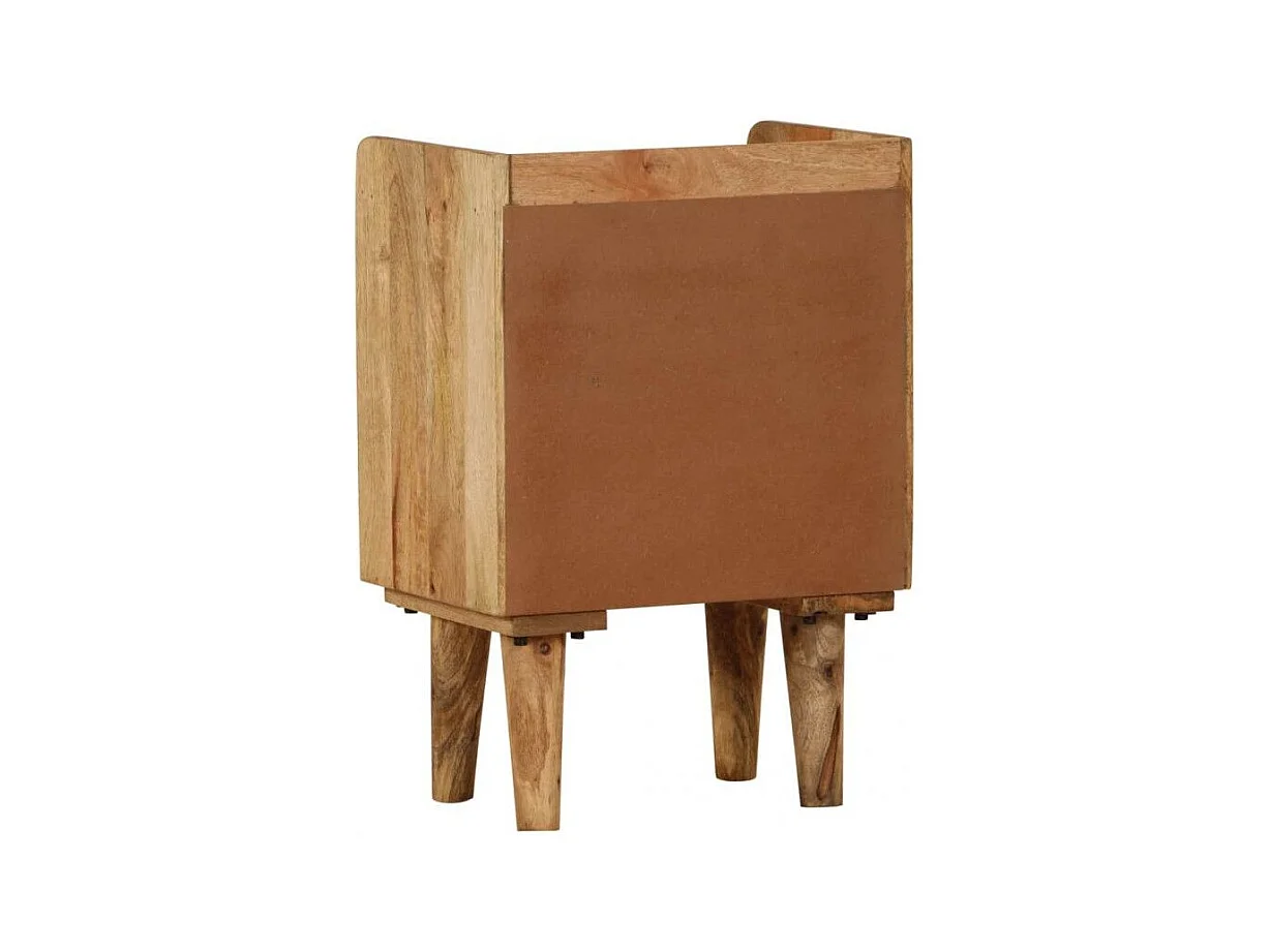 Table de chevet 3 tiroirs manguier massif clair Sopra