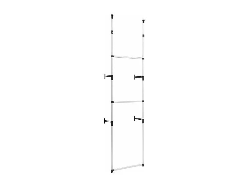 Système de garde-robe télescopique avec barres Aluminium 2