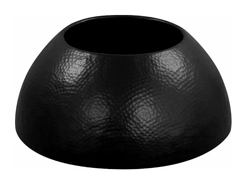 Table basse ronde métal martelé noir Sym