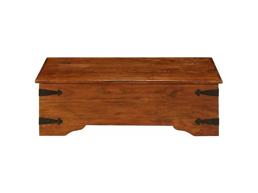 Table basse rectangulaire acacia massif foncé Guil 2