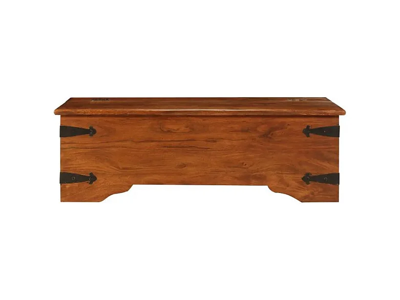 Table basse rectangulaire acacia massif foncé Guil 2