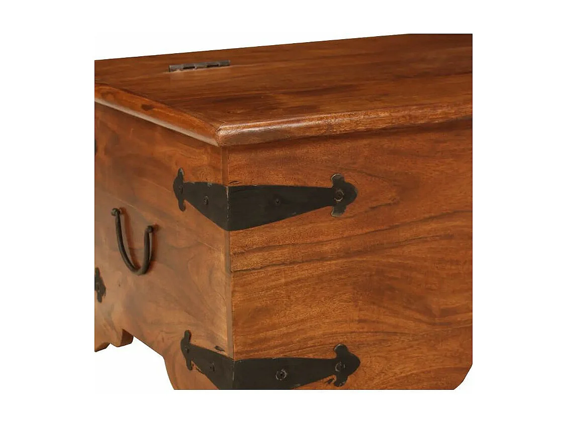 Table basse rectangulaire acacia massif foncé Guil 2