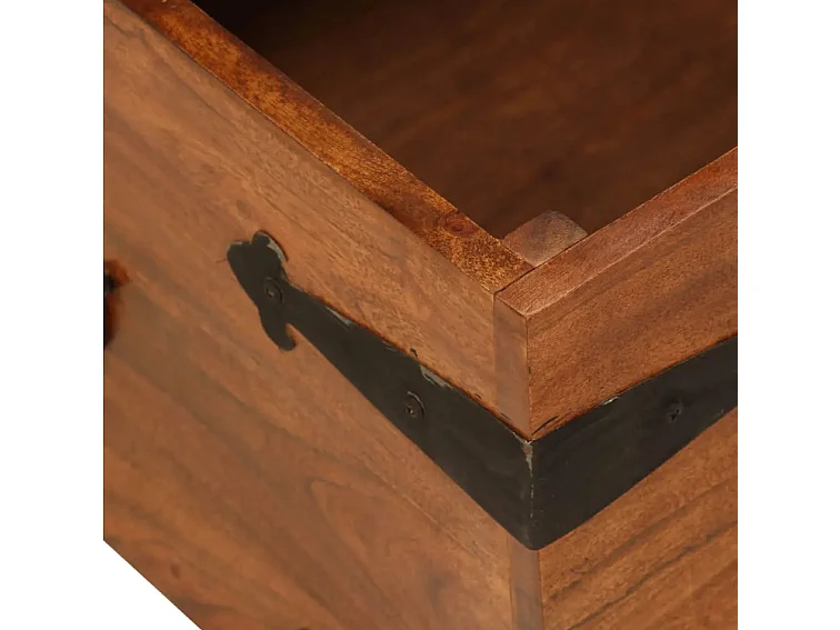 Table basse rectangulaire acacia massif foncé Guil 2