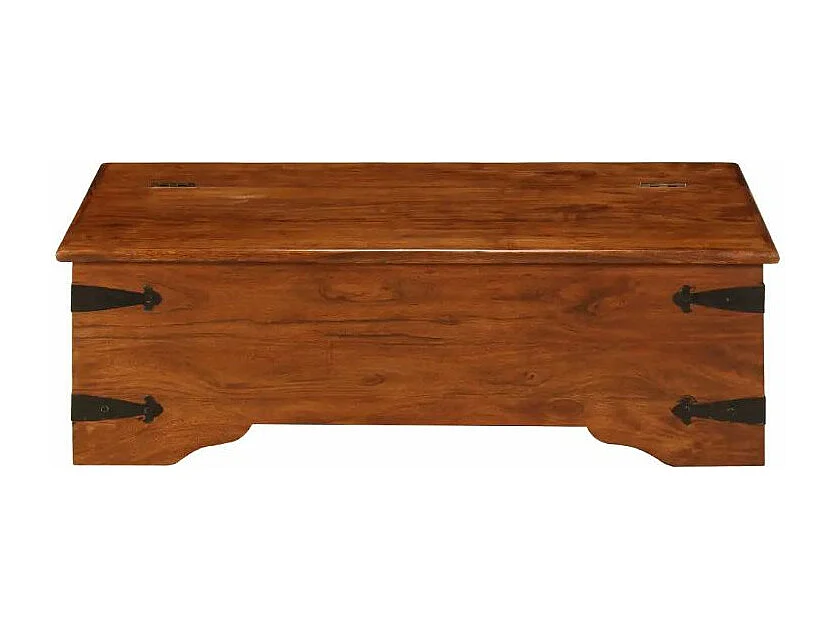 Table basse rectangulaire acacia massif foncé Guil 2