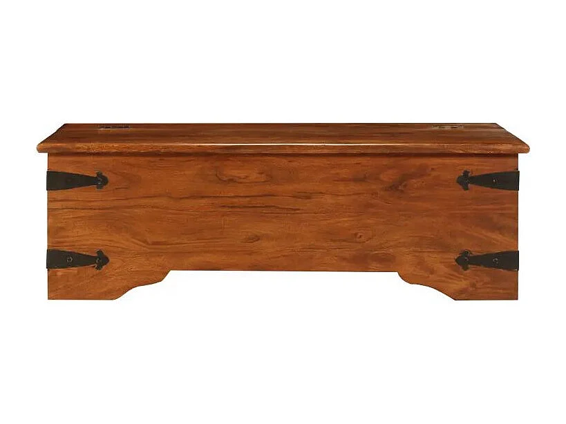 Table basse rectangulaire acacia massif foncé Guil 2