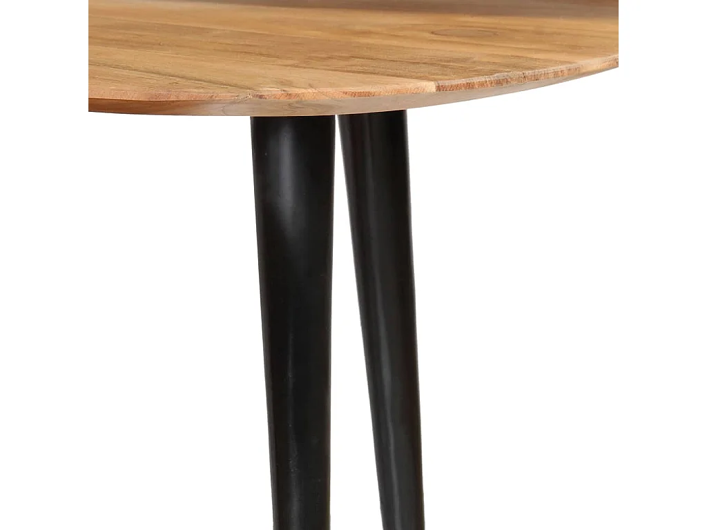 Tables basses 3 pcs Bois d'acacia massif 2