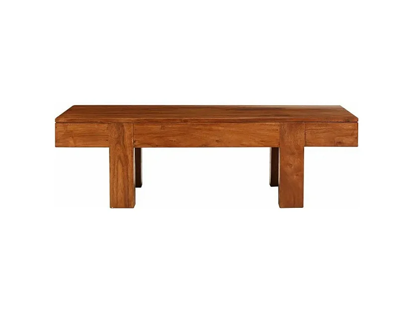 Table basse rectangulaire acacia massif foncé Guil
