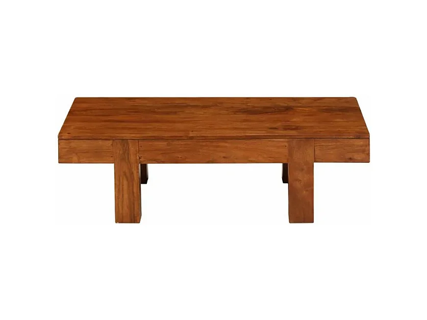 Table basse rectangulaire acacia massif foncé Guil