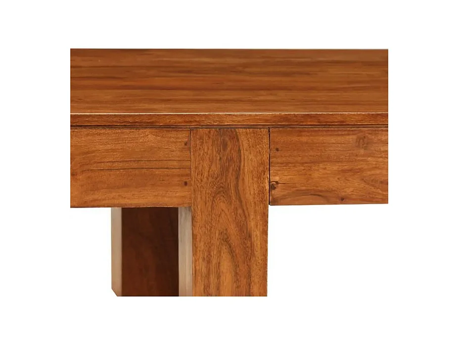 Table basse rectangulaire acacia massif foncé Guil