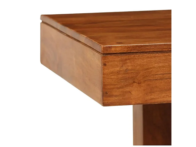 Table basse rectangulaire acacia massif foncé Guil