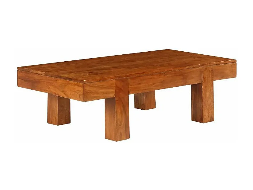 Table basse rectangulaire acacia massif foncé Guil