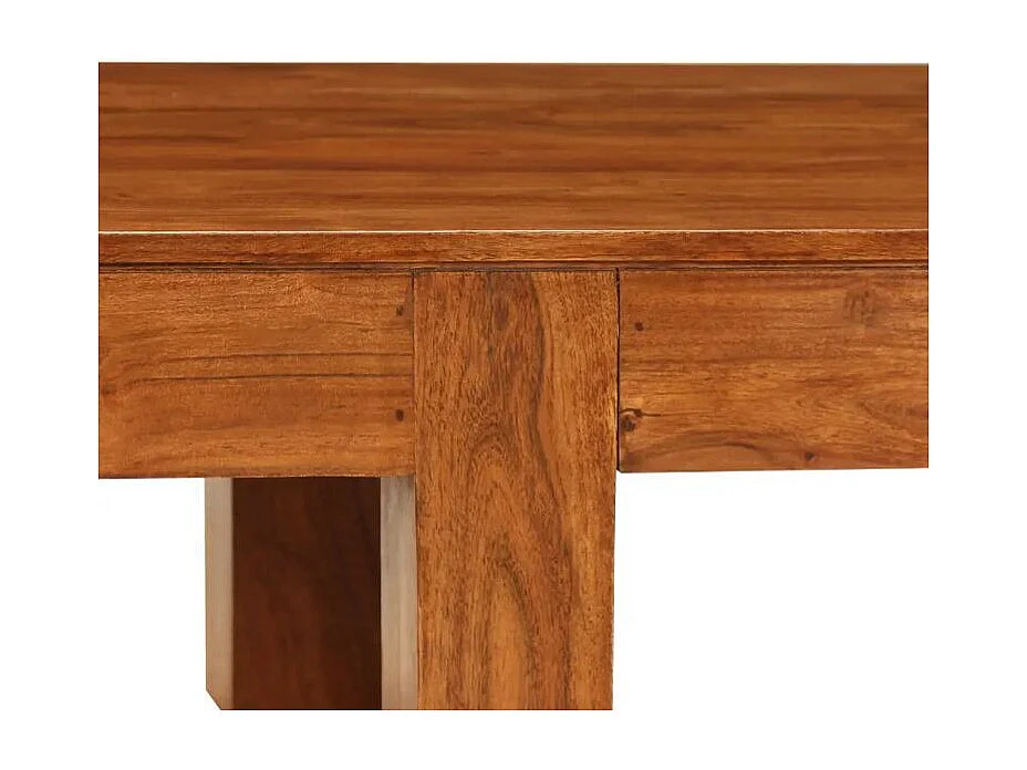 Table basse rectangulaire acacia massif foncé Guil