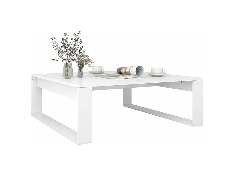 Table basse Blanc 100x100x35