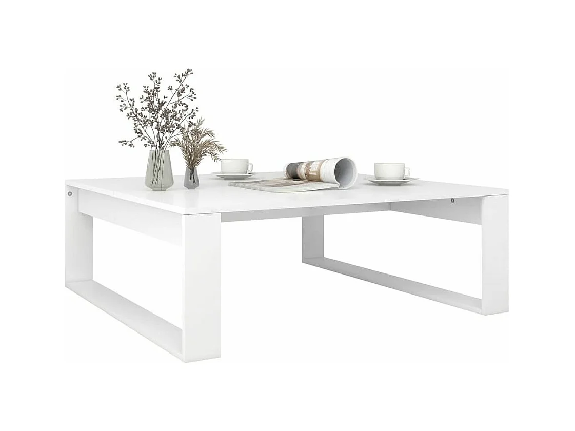 Table basse Blanc 100x100x35
