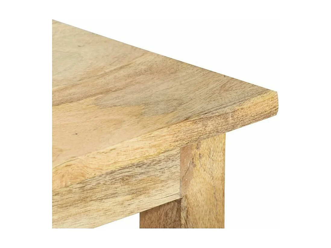 Set de 3 tables gigognes manguier massif clair Dhaem