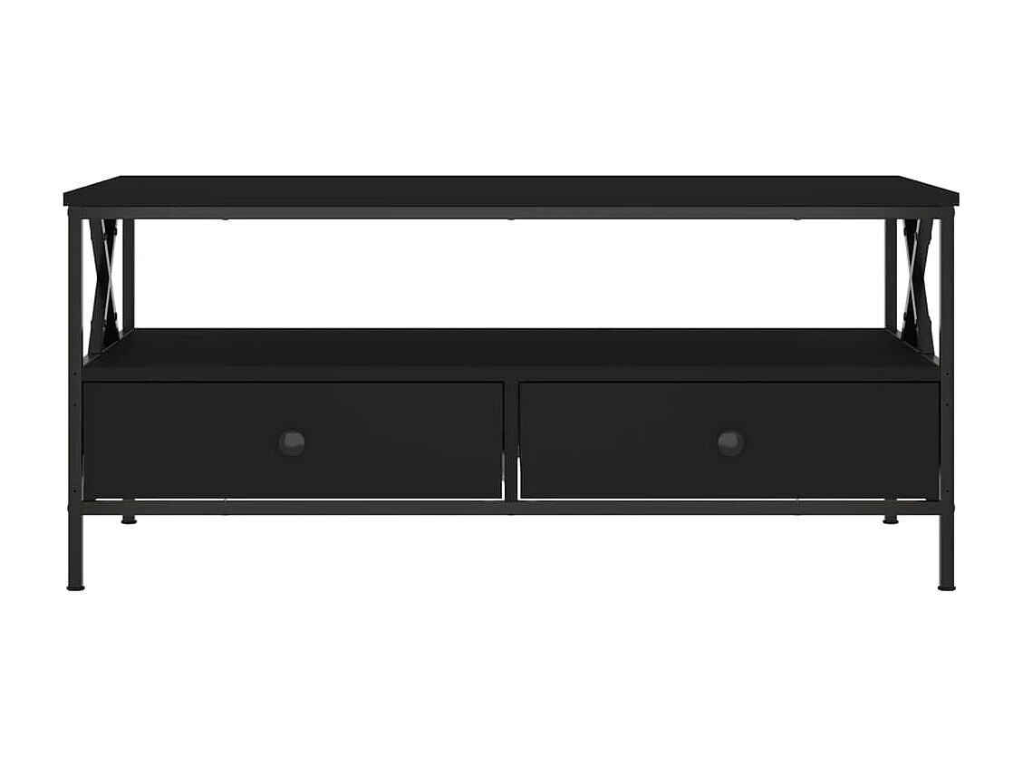 Table basse noir 100x51x45 bois d'ingénierie