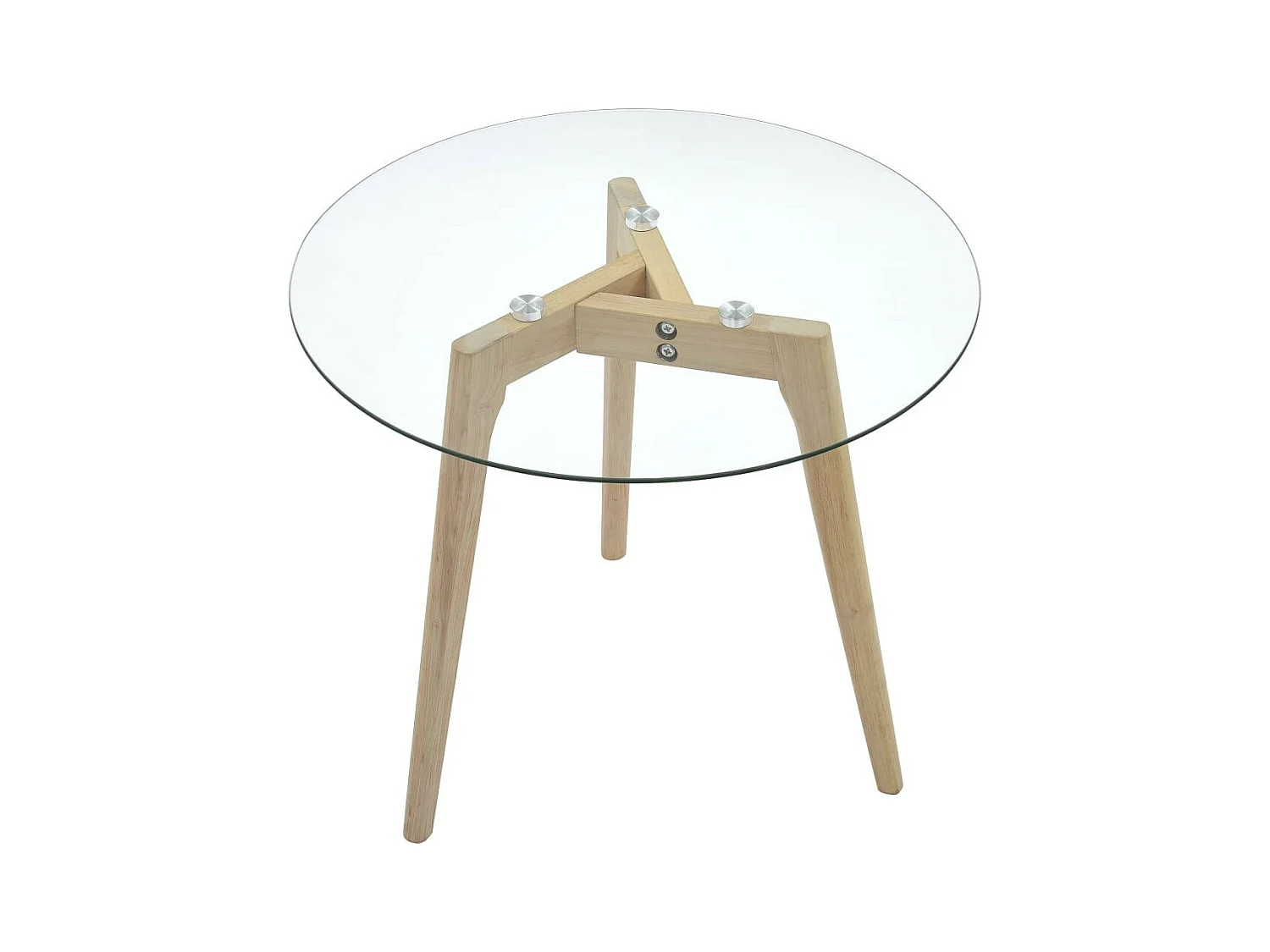 Ensemble de tables d'appoint 2 pcs Verre trempé