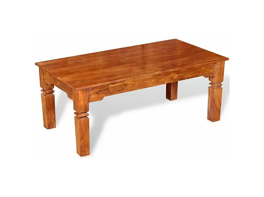 Table basse rectangulaire bois massif clair Core