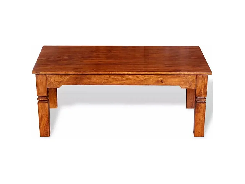 Table basse rectangulaire bois massif clair Core