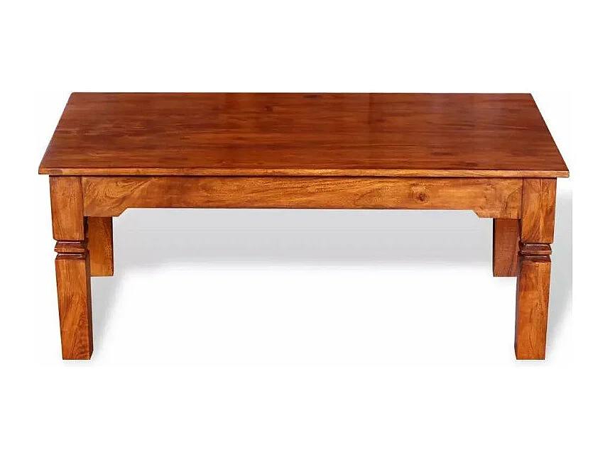 Table basse rectangulaire bois massif clair Core