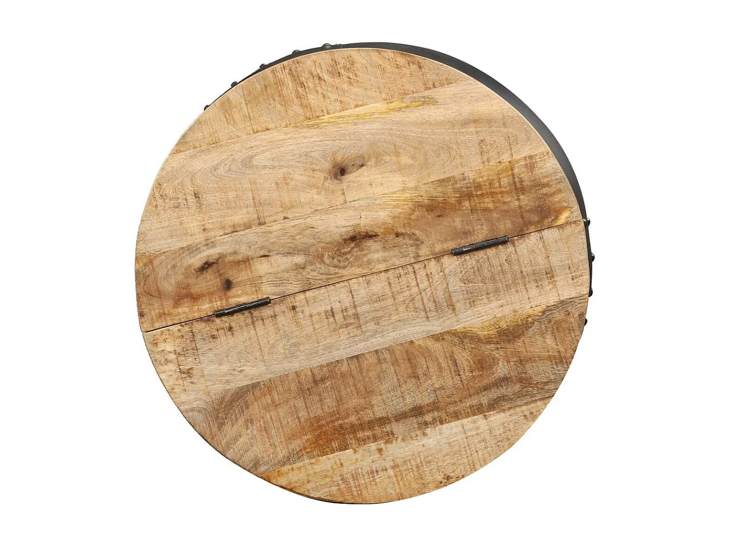Table basse ronde 53x43 Bois de manguier massif