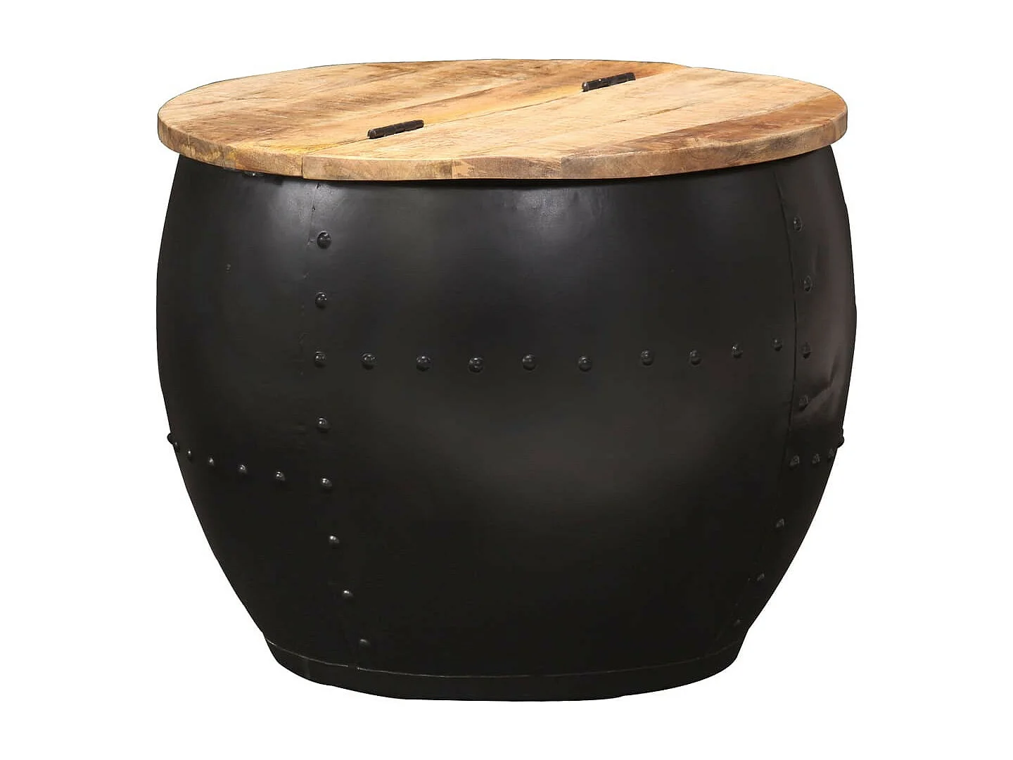 Table basse ronde 53x43 Bois de manguier massif