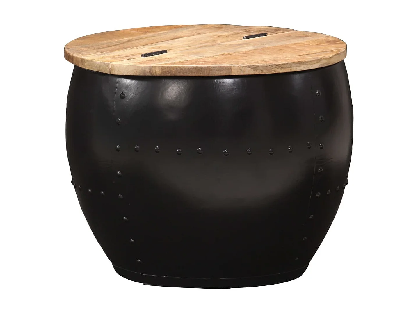 Table basse ronde 53x43 Bois de manguier massif