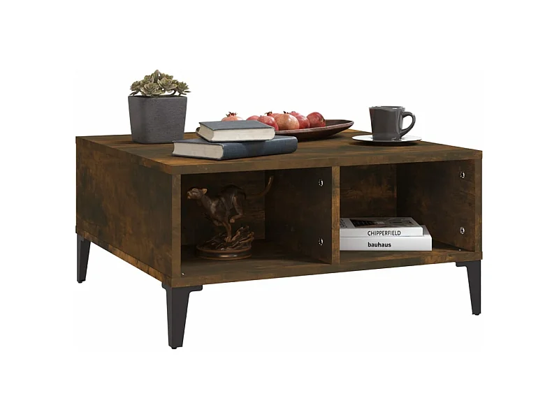 Table basse Chêne fumé 60x60x30 2