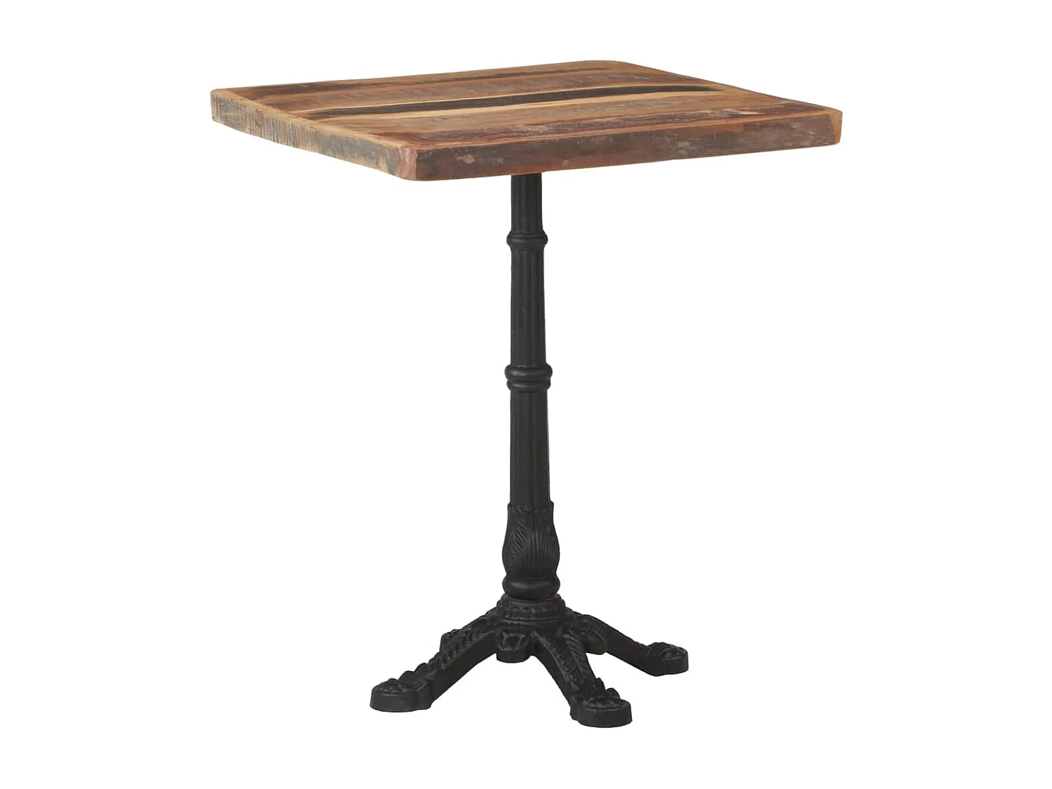 Table de bistro 60x60x76 Bois massif de récupération 2