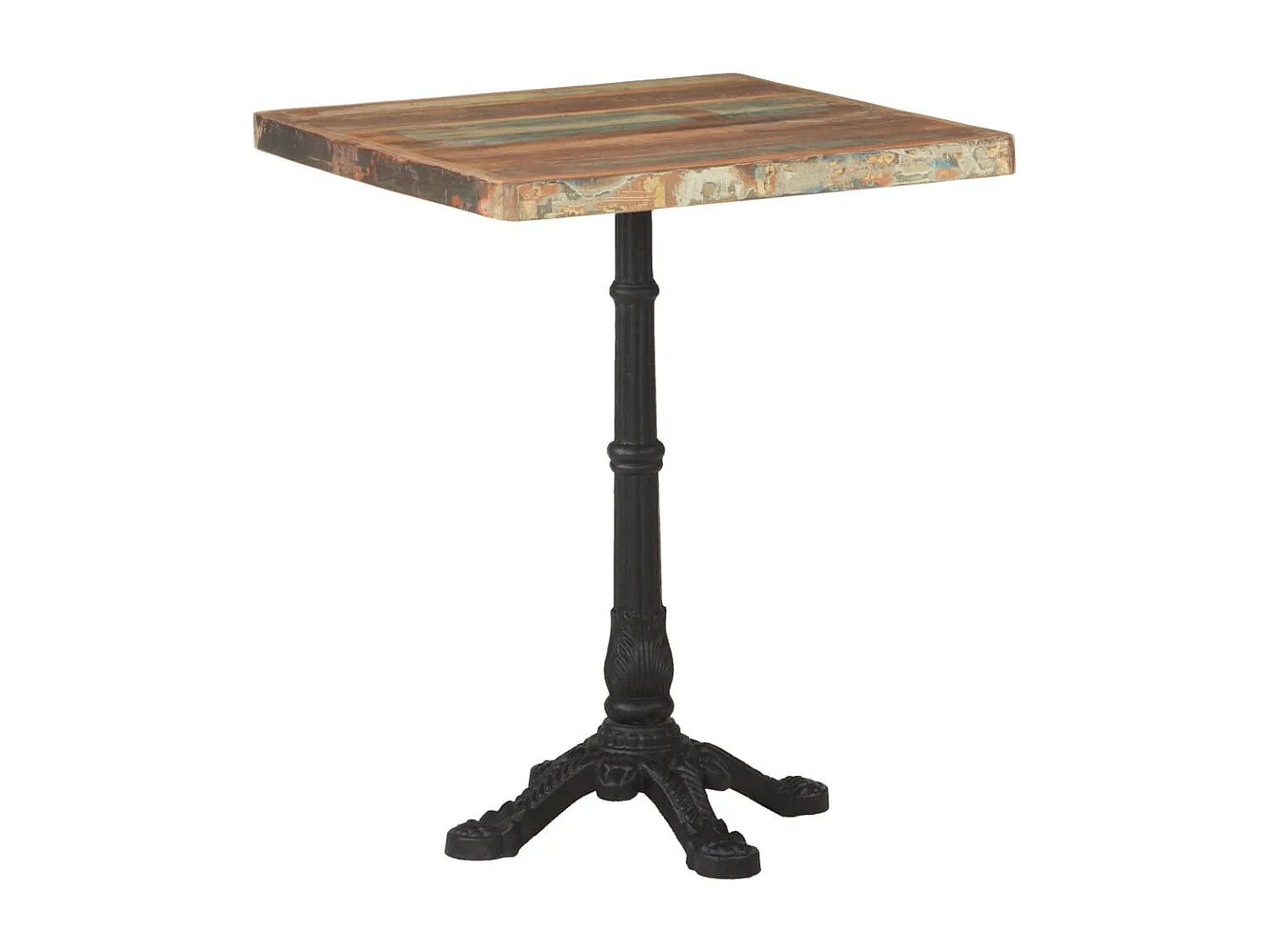 Table de bistro 60x60x76 Bois massif de récupération 2