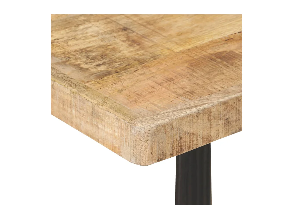Table de bistro 60x60x77 Bois de manguier brut