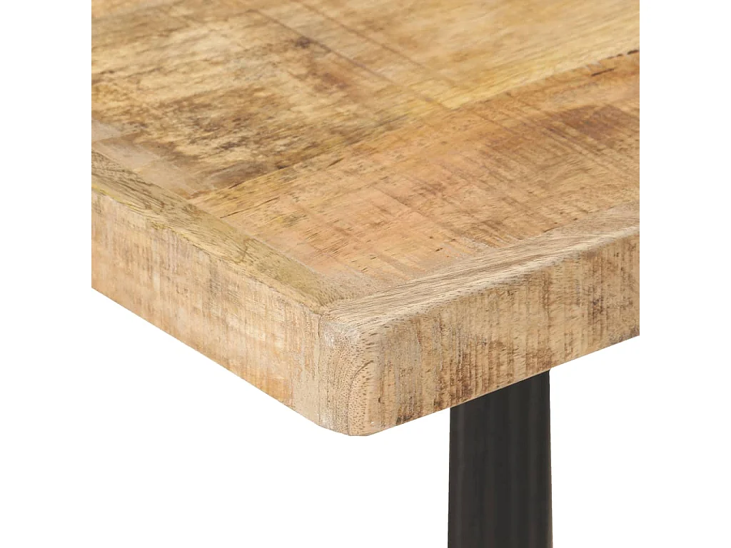 Table de bistro 60x60x77 Bois de manguier brut